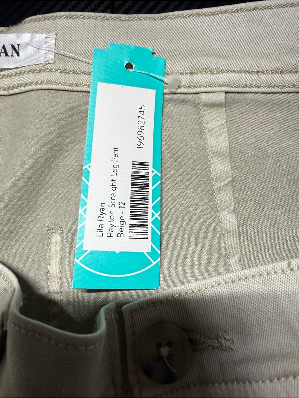 🤍 Lila Ryan Payton Military Straight Leg Pants Size 12 NWT - Picture 7 of 9